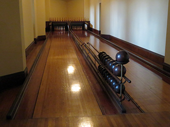 Bowling Alley in the Biltmore Mansion